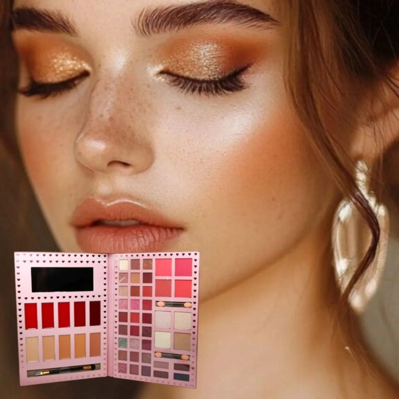 PALETA SOMBRAS MAQUILLAJE PROFESIONAL COLORES TIPO LIBRO ALJ - 7