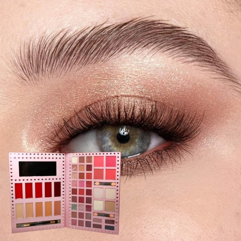 PALETA SOMBRAS MAQUILLAJE PROFESIONAL COLORES TIPO LIBRO ALJ - 9