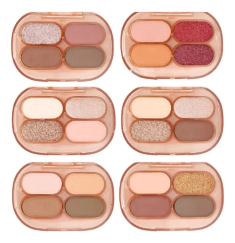 PAQ 24 PALETAS SOMBRAS TONOS CALIDOS MATE SATINADOS ALJ - 2