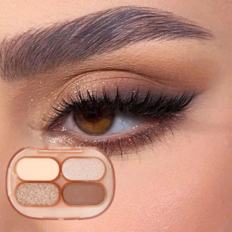 PAQ 24 PALETAS SOMBRAS TONOS CALIDOS MATE SATINADOS ALJ - 5