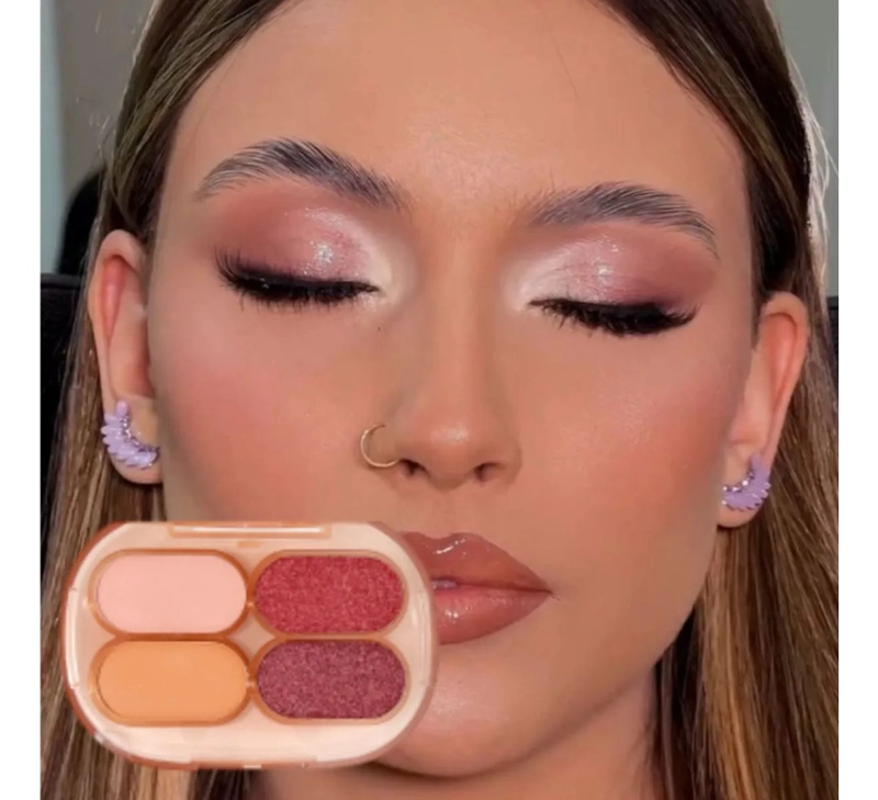 PAQ 24 PALETAS SOMBRAS TONOS CALIDOS MATE SATINADOS ALJ - 6