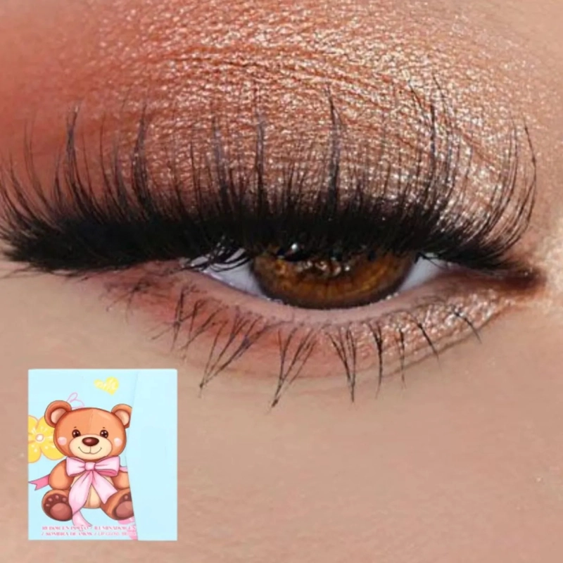 PAQ 12 PALETAS MAQUILLAJE COMPLETA PROFESIONAL ROSTRO ALJ - 10