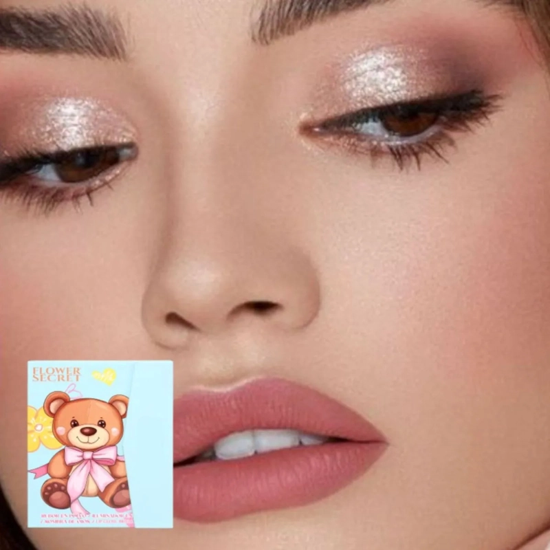PAQ 12 PALETAS MAQUILLAJE COMPLETA PROFESIONAL ROSTRO ALJ - 8