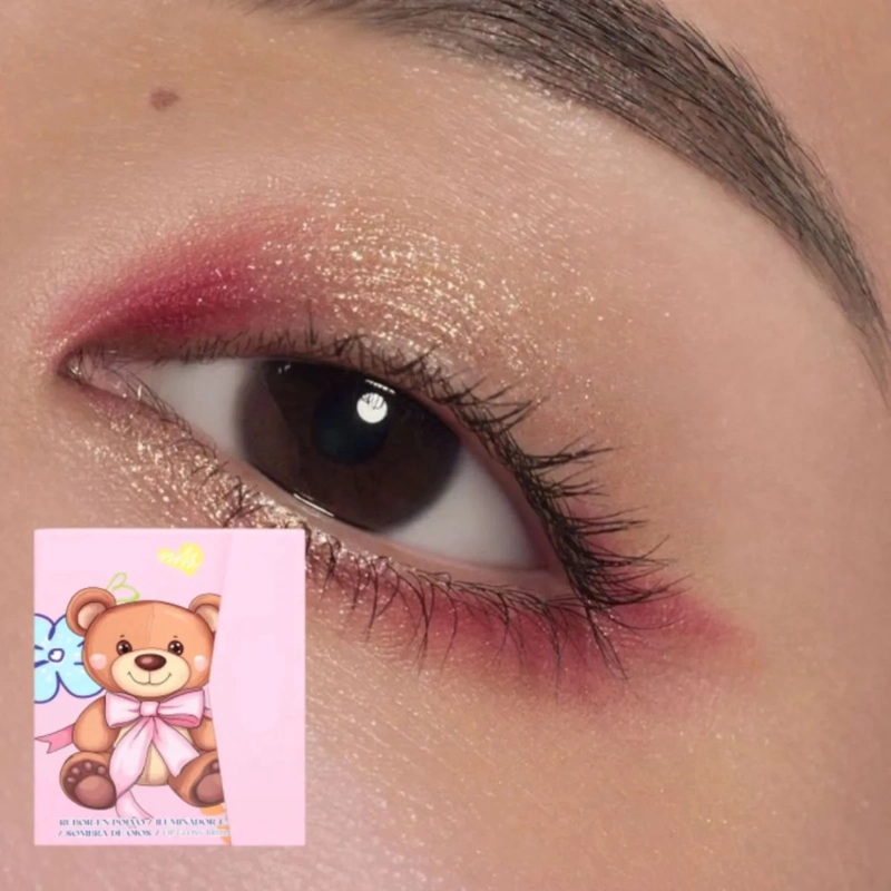 PAQ 12 PALETAS MAQUILLAJE COMPLETA PROFESIONAL ROSTRO ALJ - 9