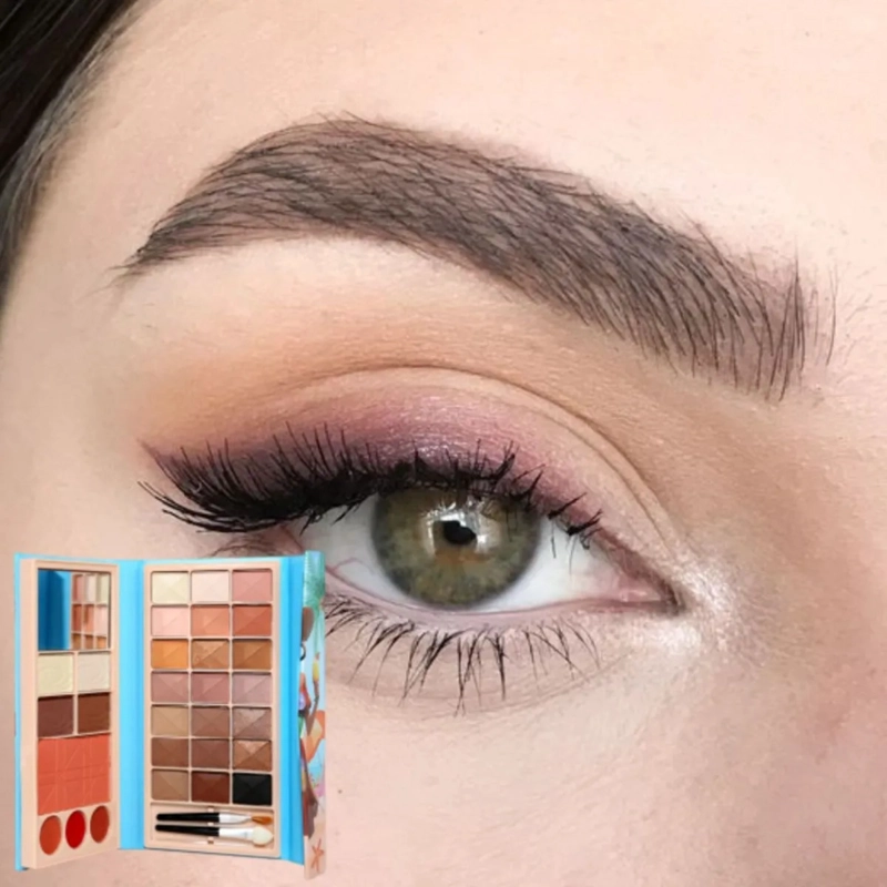 PAQ 12 PALETAS MAQUILLAJE COMPLETA OJOS ROSTRO LABIOS ALJ - 4