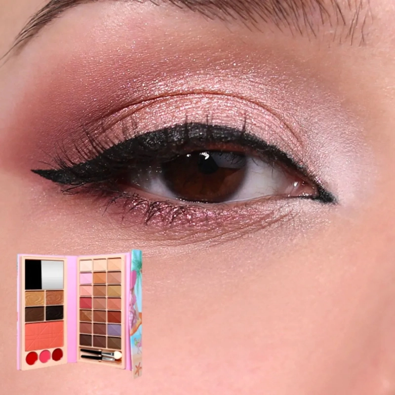 PAQ 12 PALETAS MAQUILLAJE COMPLETA OJOS ROSTRO LABIOS ALJ - 5