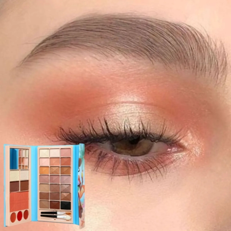 PAQ 12 PALETAS MAQUILLAJE COMPLETA OJOS ROSTRO LABIOS ALJ - 6