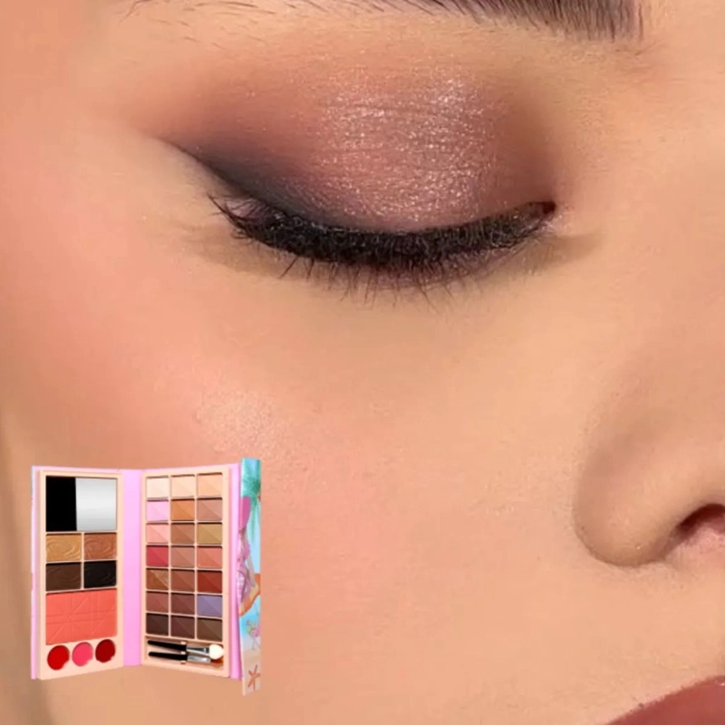 PAQ 12 PALETAS MAQUILLAJE COMPLETA OJOS ROSTRO LABIOS ALJ - 7