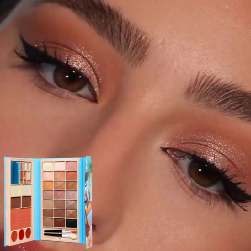 PAQ 12 PALETAS MAQUILLAJE COMPLETA OJOS ROSTRO LABIOS ALJ - 8