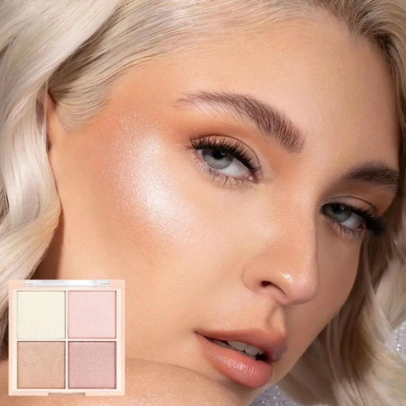 PAQ 24 PALETAS ILUMINADOR FACIAL 4 TONOS EFECTO SEDA ALJ - 10