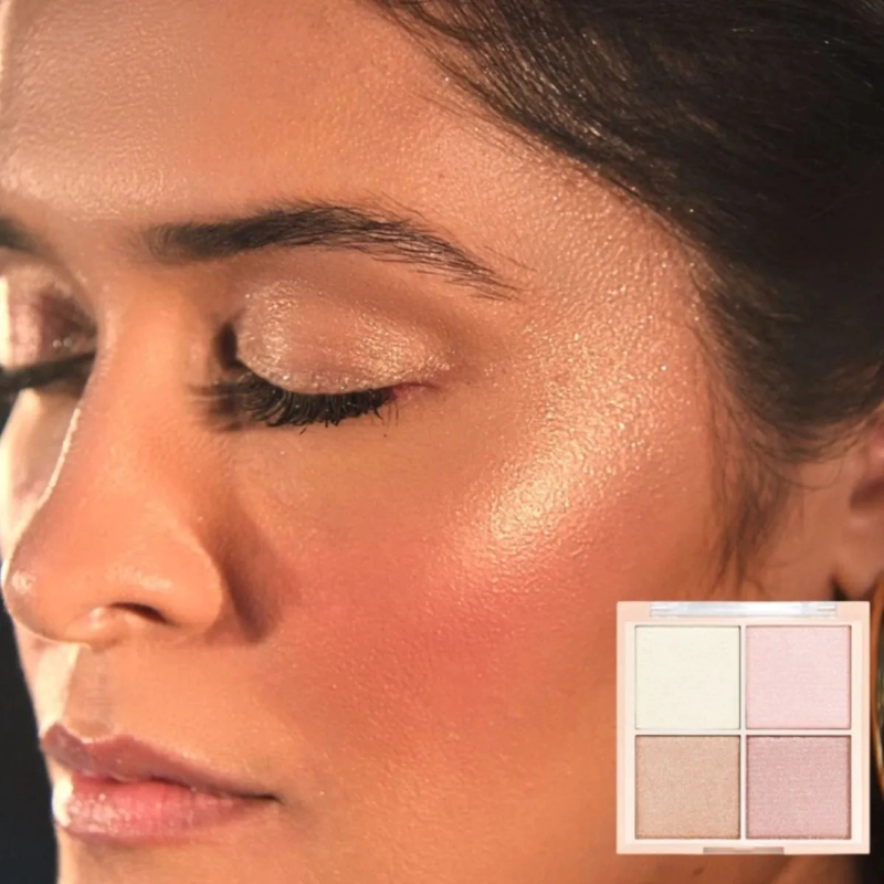 PAQ 24 PALETAS ILUMINADOR FACIAL 4 TONOS EFECTO SEDA ALJ - 3