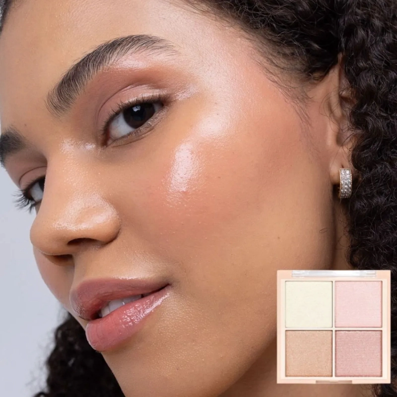 PAQ 24 PALETAS ILUMINADOR FACIAL 4 TONOS EFECTO SEDA ALJ - 4