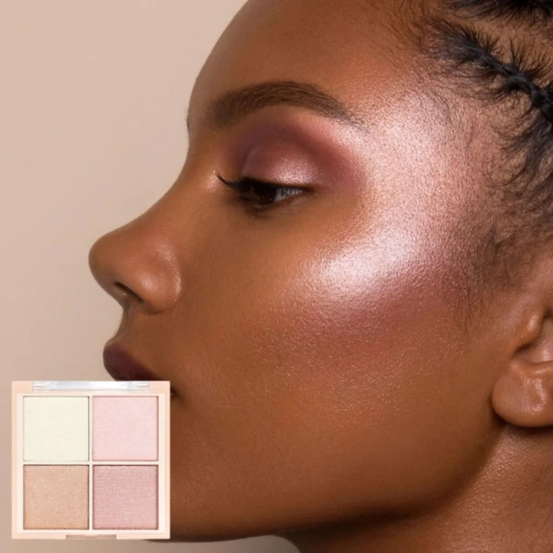 PAQ 24 PALETAS ILUMINADOR FACIAL 4 TONOS EFECTO SEDA ALJ - 5