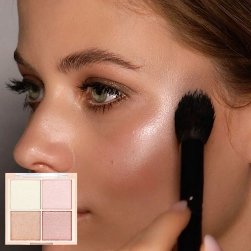 PAQ 24 PALETAS ILUMINADOR FACIAL 4 TONOS EFECTO SEDA ALJ - 7