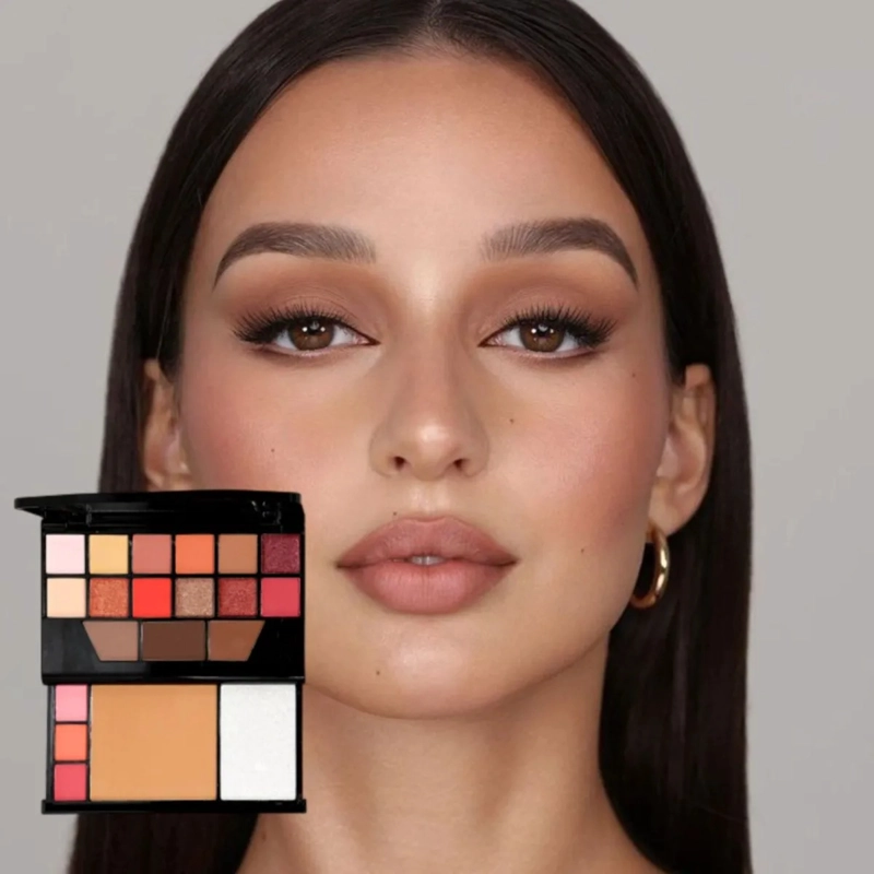 SET 3 PALETAS SOMBRAS COLORES PIGMENTACION PROFESIONAL ALJ - 10