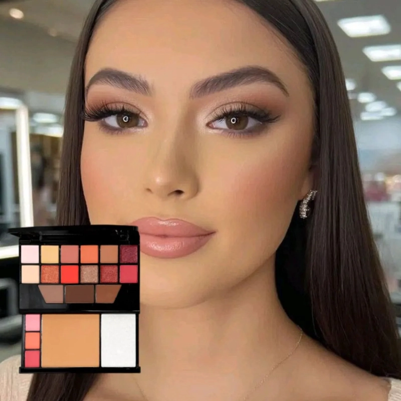 SET 3 PALETAS SOMBRAS COLORES PIGMENTACION PROFESIONAL ALJ - 3