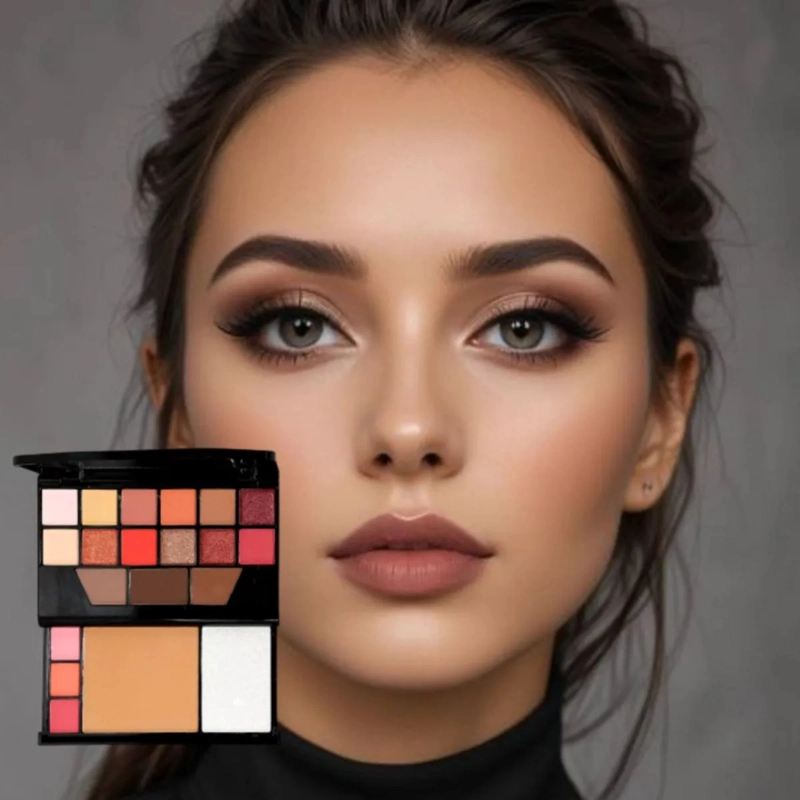 SET 3 PALETAS SOMBRAS COLORES PIGMENTACION PROFESIONAL ALJ - 4