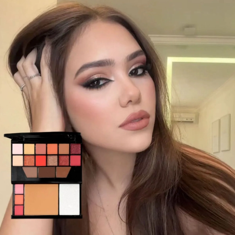 SET 3 PALETAS SOMBRAS COLORES PIGMENTACION PROFESIONAL ALJ - 6