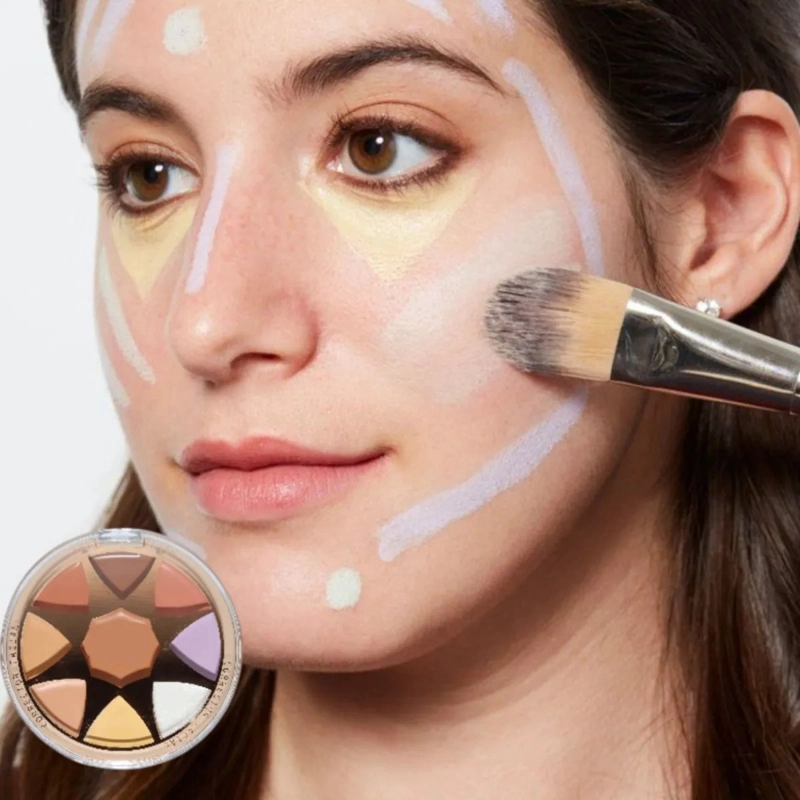 SET 3 MINI PALETAS CORRECTORAS CREMOSAS 8 TONOS OJERAS ALJ - 4
