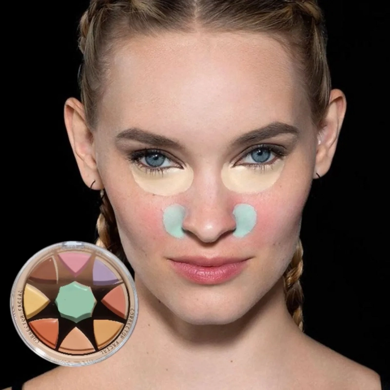 SET 3 MINI PALETAS CORRECTORAS CREMOSAS 8 TONOS OJERAS ALJ - 5