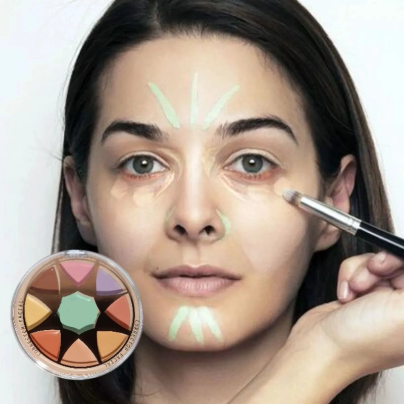 SET 3 MINI PALETAS CORRECTORAS CREMOSAS 8 TONOS OJERAS ALJ - 8