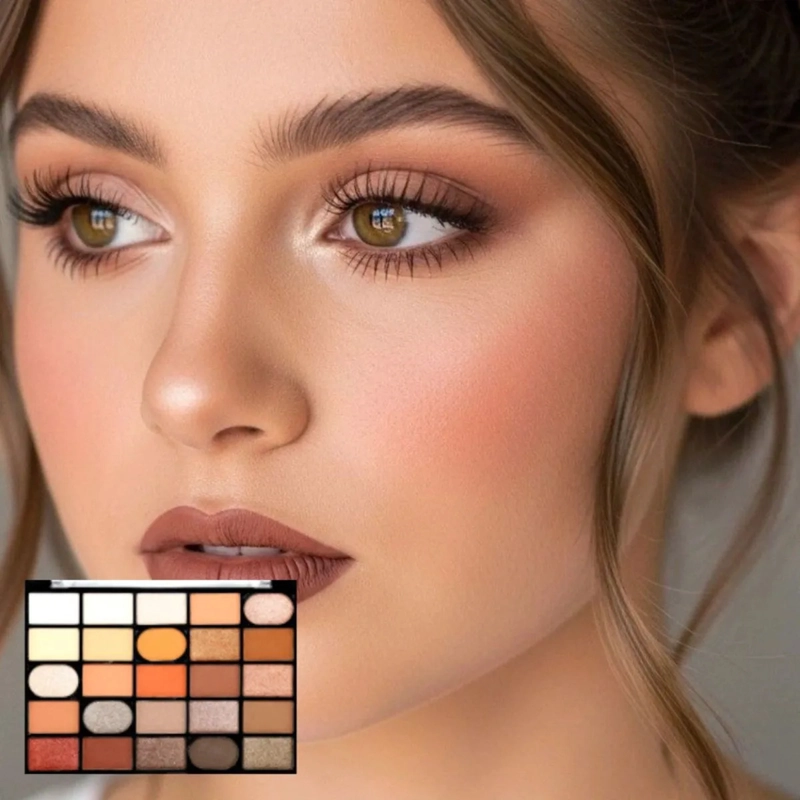 PAQ 12 PALETAS SOMBRAS 25 TONOS PROFESIONAL SATINADOS ALJ - 10