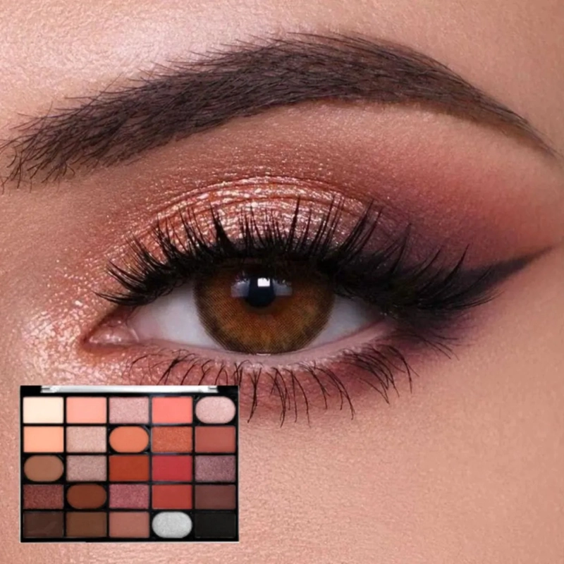 PAQ 12 PALETAS SOMBRAS 25 TONOS PROFESIONAL SATINADOS ALJ - 3