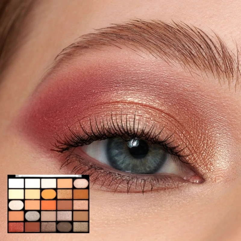 PAQ 12 PALETAS SOMBRAS 25 TONOS PROFESIONAL SATINADOS ALJ - 4