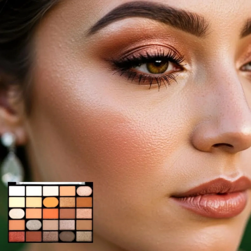 PAQ 12 PALETAS SOMBRAS 25 TONOS PROFESIONAL SATINADOS ALJ - 6