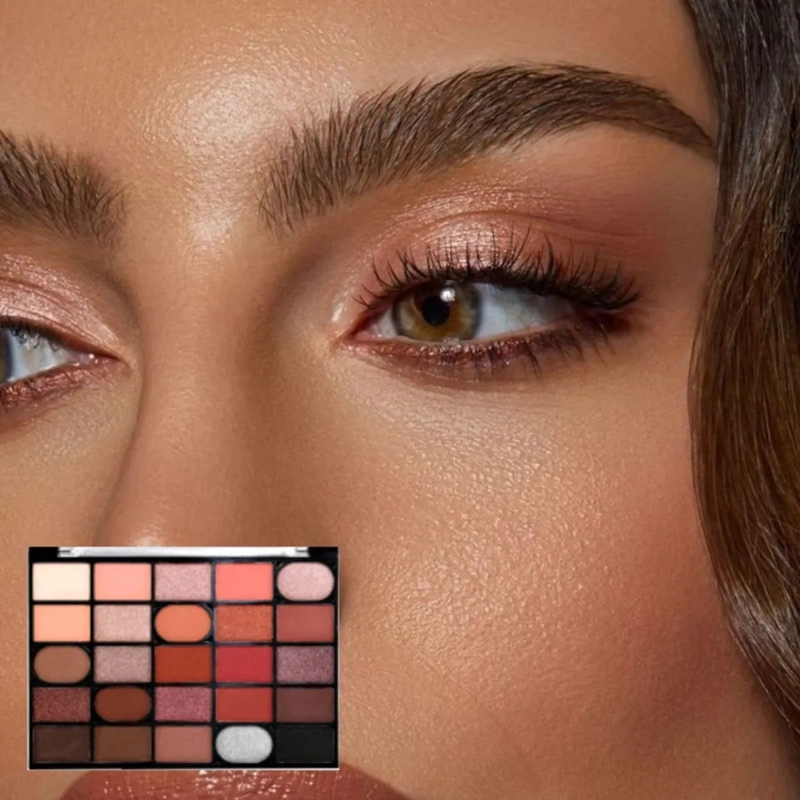 PAQ 12 PALETAS SOMBRAS 25 TONOS PROFESIONAL SATINADOS ALJ - 7