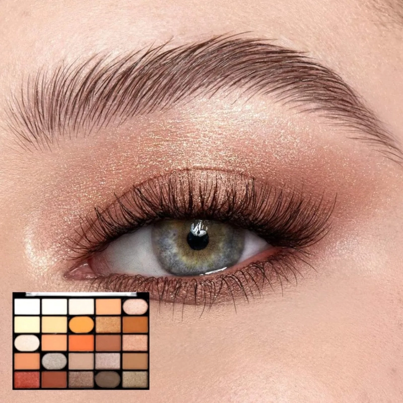 PAQ 12 PALETAS SOMBRAS 25 TONOS PROFESIONAL SATINADOS ALJ - 8