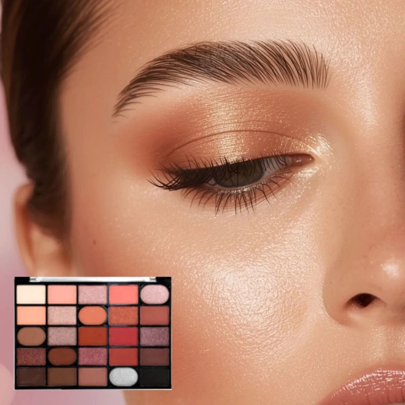 PAQ 12 PALETAS SOMBRAS 25 TONOS PROFESIONAL SATINADOS ALJ - 9
