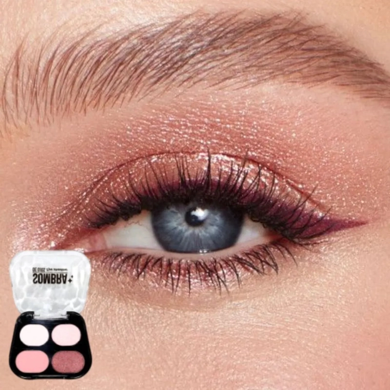 PAQ 24 PALETAS SOMBRAS 4 TONOS COMPACTA LARGA DURACION ALJ - 10