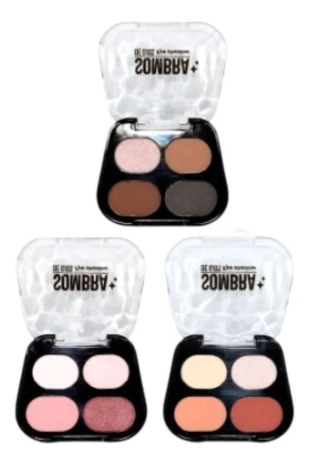 PAQ 24 PALETAS SOMBRAS 4 TONOS COMPACTA LARGA DURACION ALJ - 2