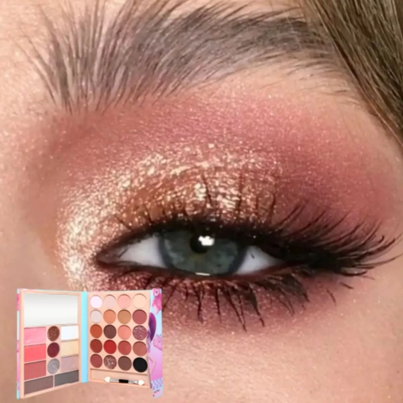PAQ 12 PALETAS MAQUILLAJE COMPLETA DEFINICION BRILLO ALJ - 8