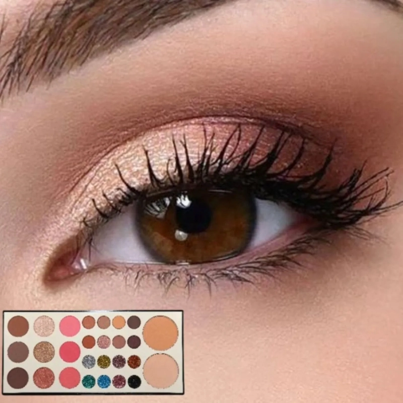 PALETA MAQUILLAJE OJOS ROSTRO SOMBRAS ILUMINADOR POLVO ALJ - 10