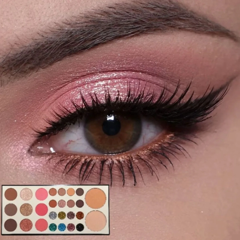 PALETA MAQUILLAJE OJOS ROSTRO SOMBRAS ILUMINADOR POLVO ALJ - 5