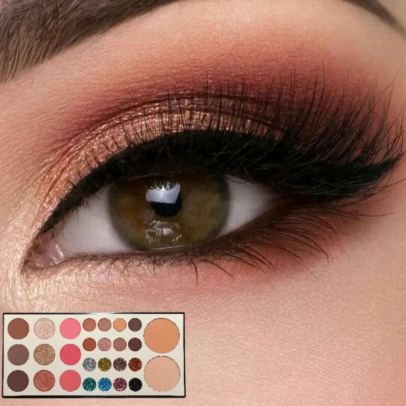 PALETA MAQUILLAJE OJOS ROSTRO SOMBRAS ILUMINADOR POLVO ALJ - 6