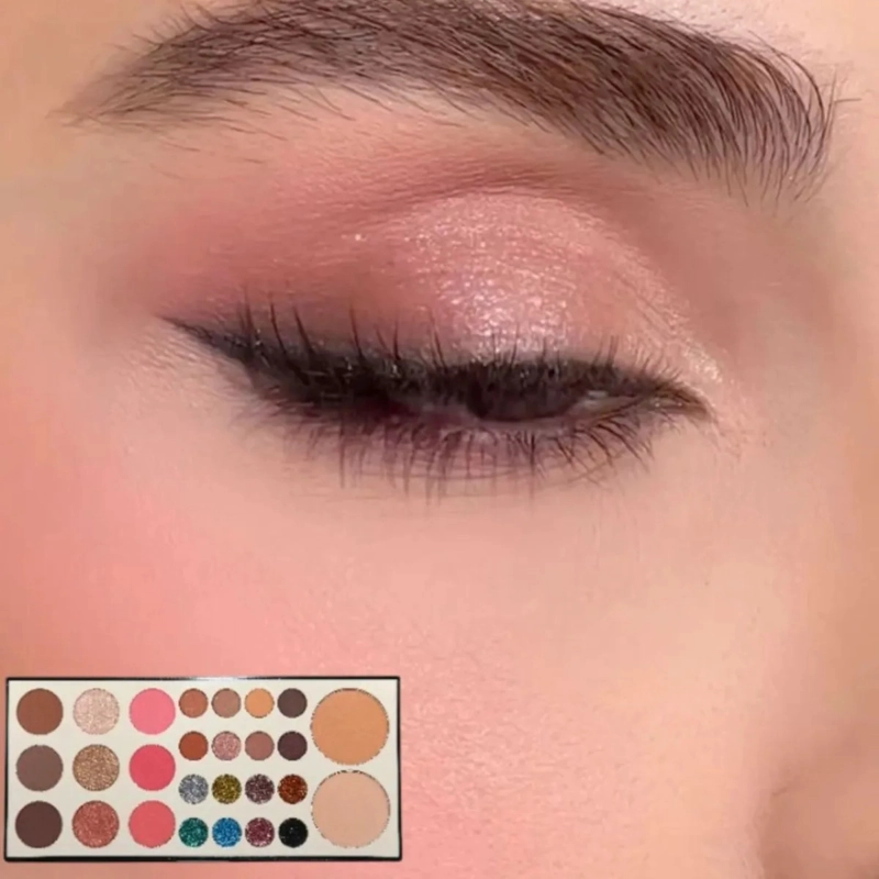 PALETA MAQUILLAJE OJOS ROSTRO SOMBRAS ILUMINADOR POLVO ALJ - 8