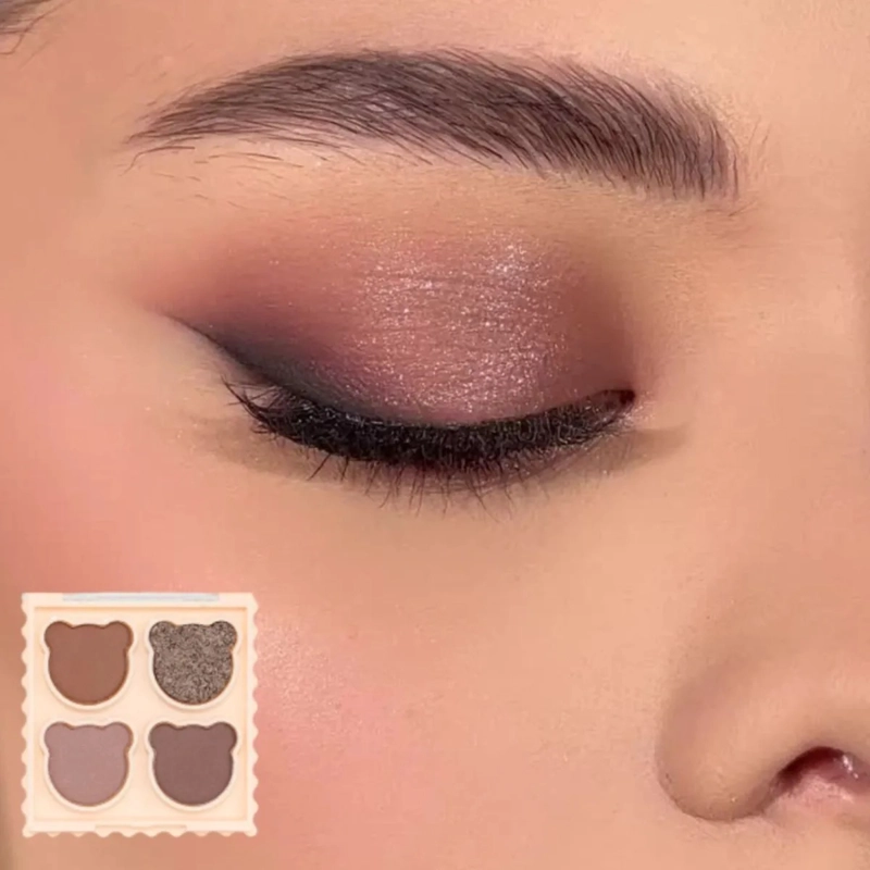 PAQ 24 PALETAS SOMBRAS OJOS OSITO TEDDY GLAM COMPACTO ALJ - 10