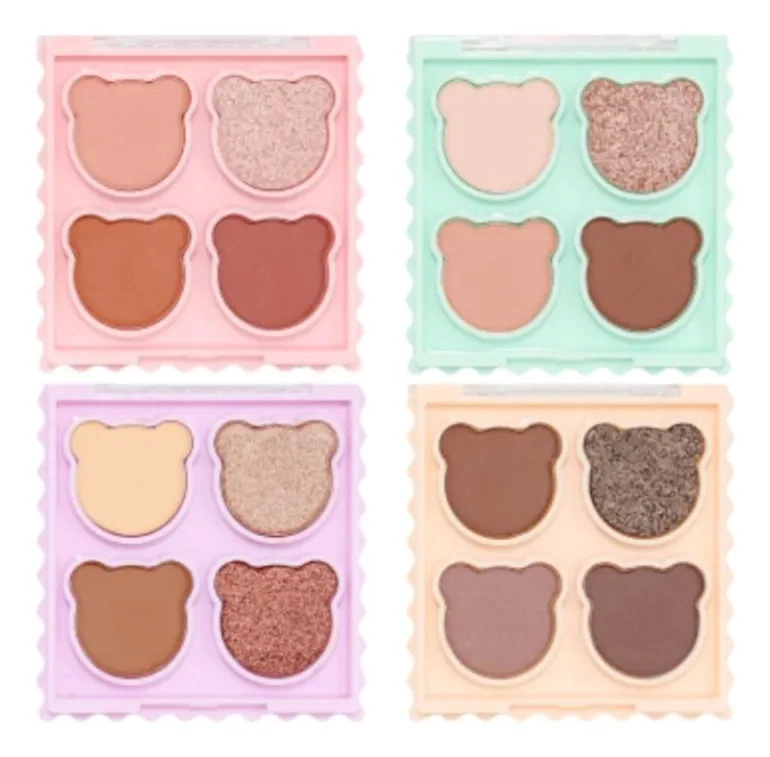 PAQ 24 PALETAS SOMBRAS OJOS OSITO TEDDY GLAM COMPACTO ALJ - 2