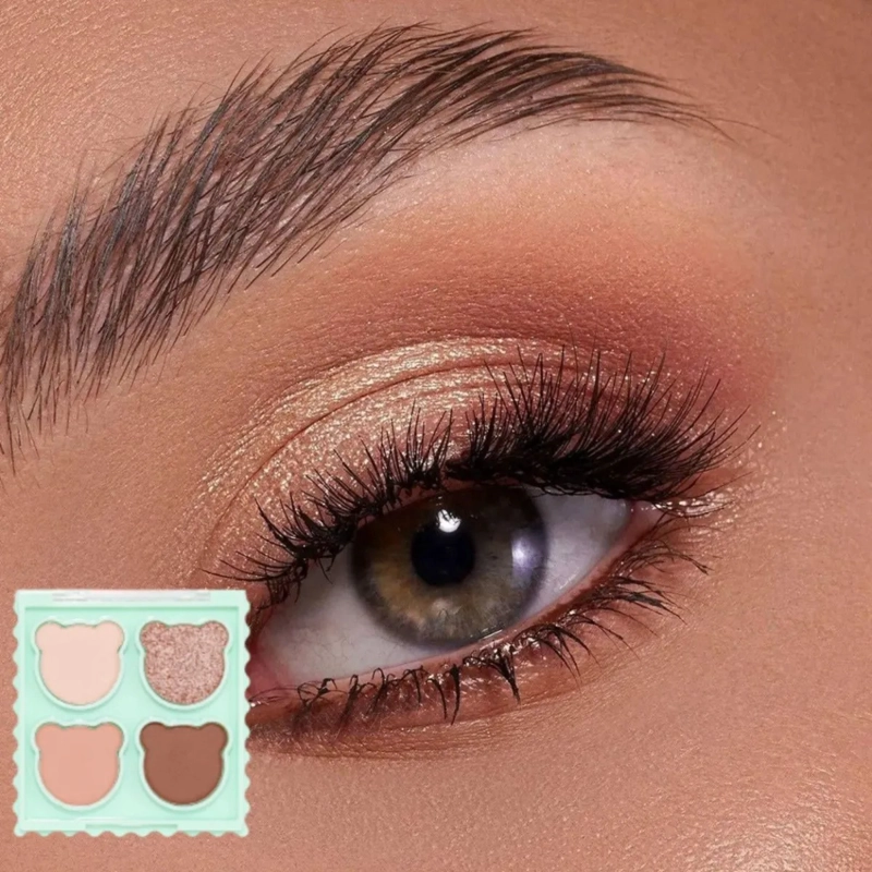 PAQ 24 PALETAS SOMBRAS OJOS OSITO TEDDY GLAM COMPACTO ALJ - 4