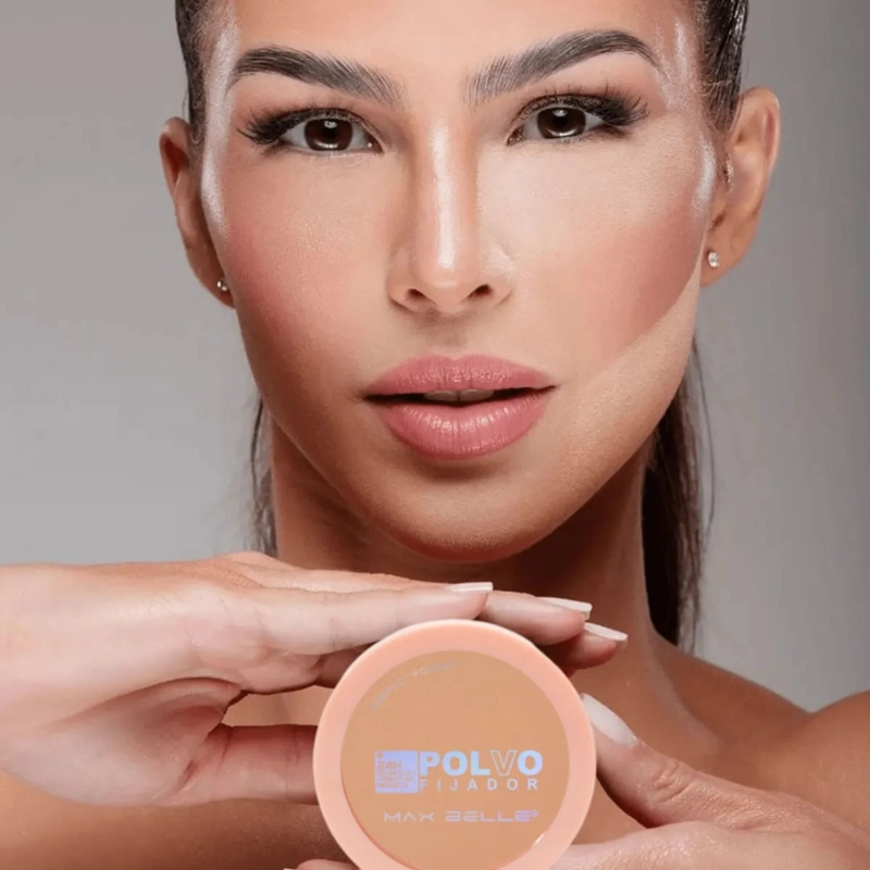 SET 2 POLVOS COMPACTOS FIJADORES EFECTO MATE DURADERO ALJ - 9