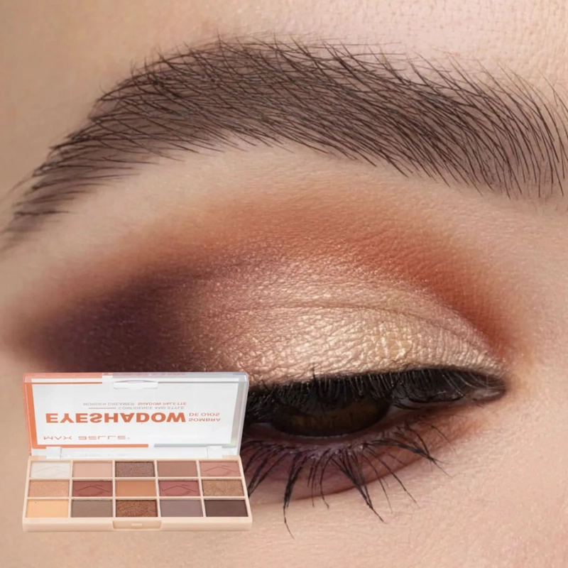 PALETA SOMBRAS OJOS 15 TONOS PIGMENTACION PROFESIONAL ALJ - 9