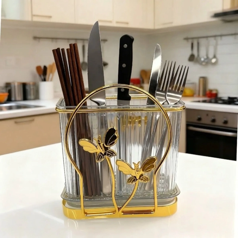ORGANIZADOR CUBIERTOS UTENSILIOS ELEGANTE MARIPOSAS ALJ - 10