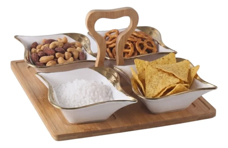 VAJILLA APERITIVOS SALSAS MODULAR LUJO ASA ORGANIZADORA  ALJ - 2