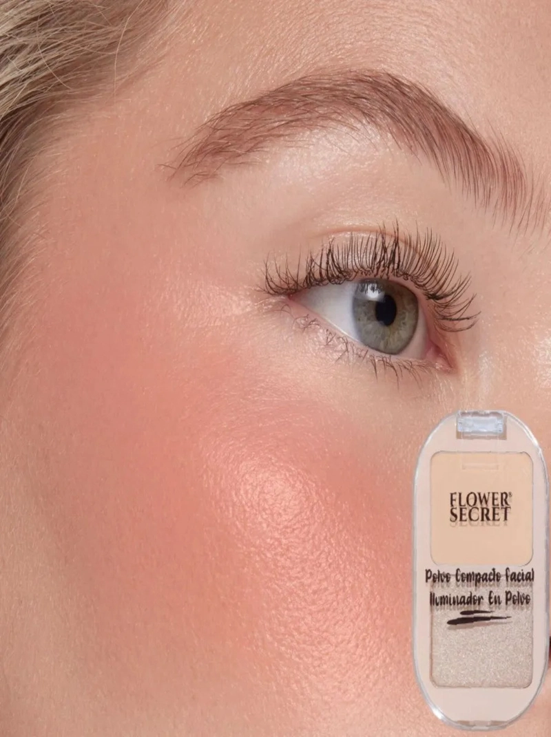PACK 24 POLVOS COMPACTO FACIAL  + ILUMINADOR MAQUILLAJE LAU - 7
