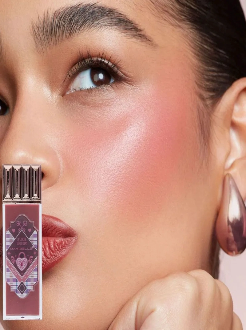 PACK 3 RUBORES LIQUIDOS BLUSH BRILLANTE MAQUILLAJE LAU - 10