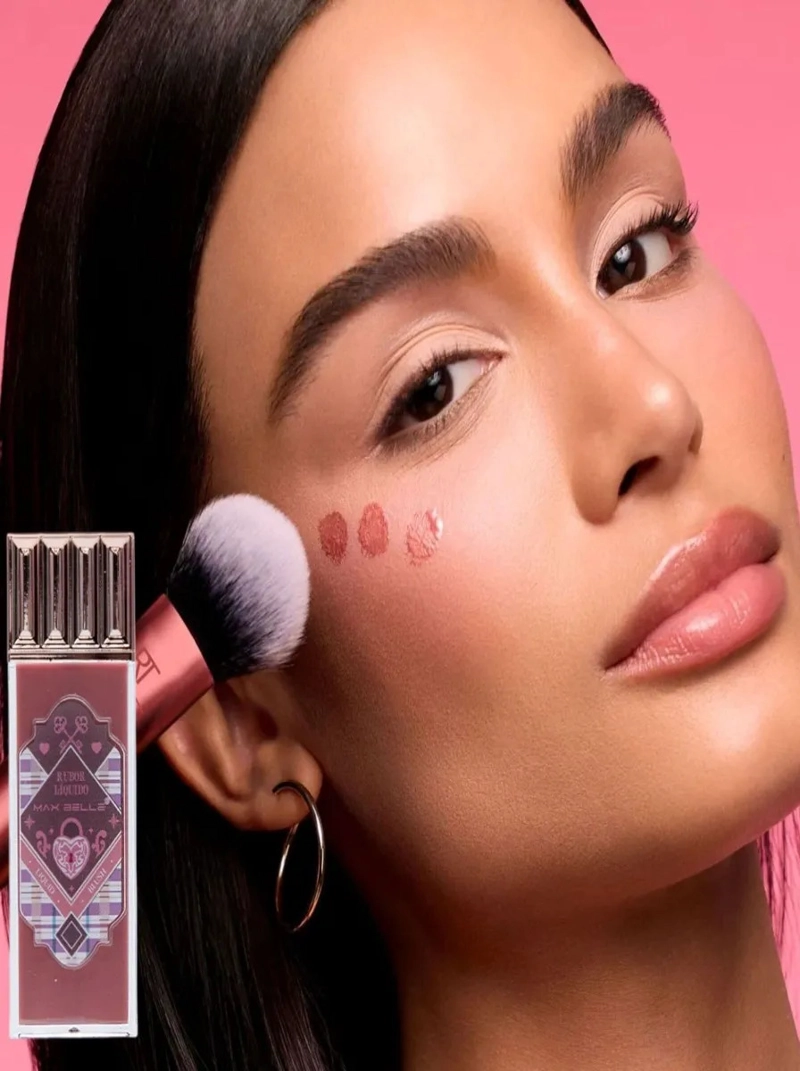 PACK 3 RUBORES LIQUIDOS BLUSH BRILLANTE MAQUILLAJE LAU - 2