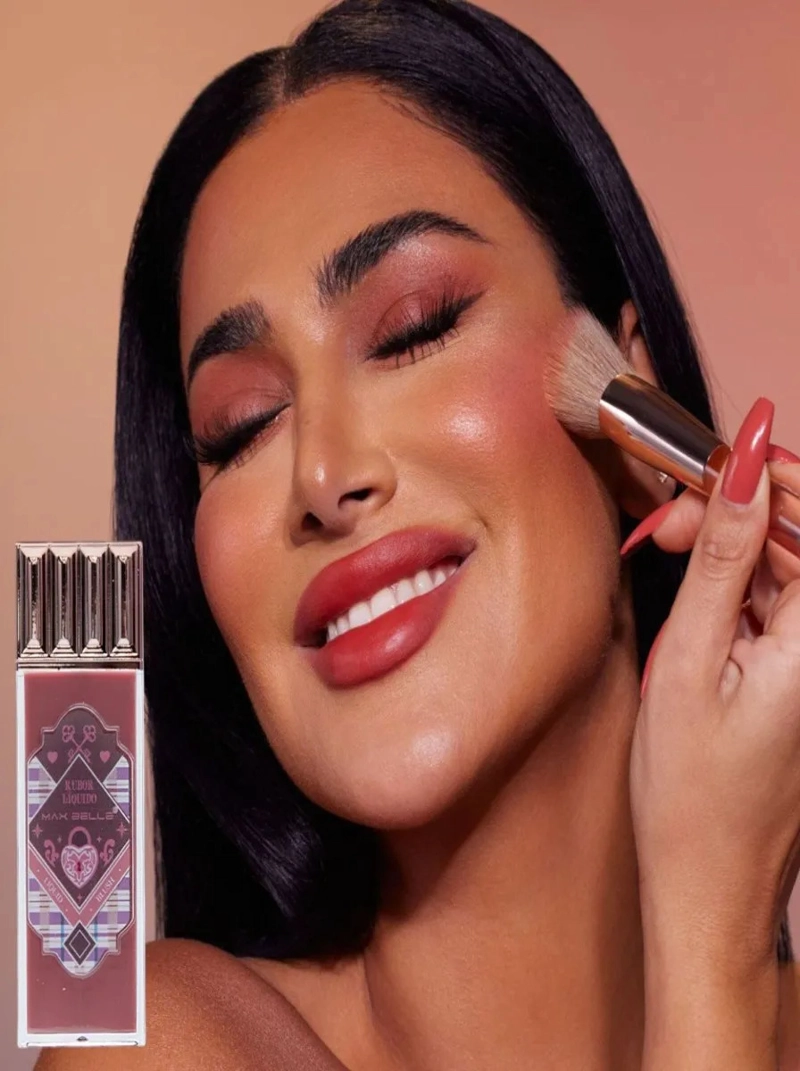 PACK 3 RUBORES LIQUIDOS BLUSH BRILLANTE MAQUILLAJE LAU - 3